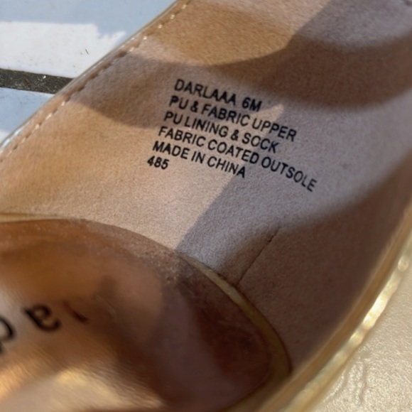 Gold Strappy Heels - Picture 4 of 4